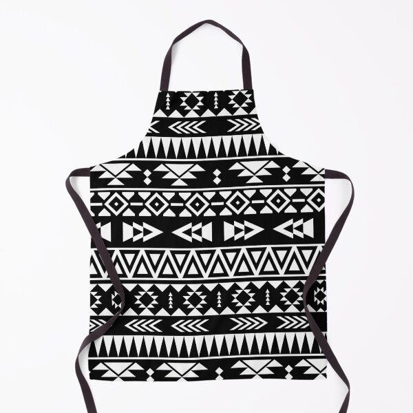 Item preview, Black and white geometric aztec pattern designed and sold by Muxune.
