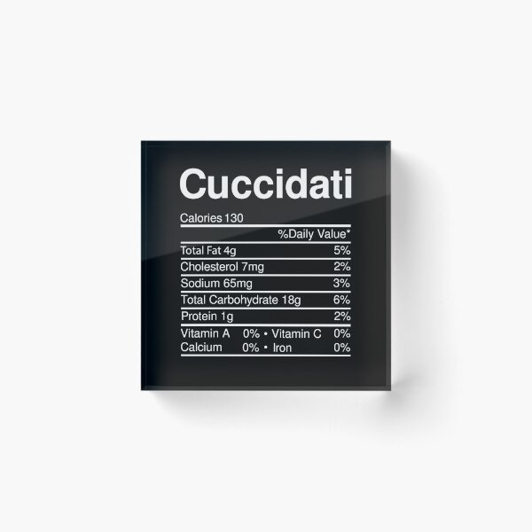 Item preview, Cucciadati Christmas Food Nutrition Facts Xmas Food designed and sold by RandomStuffShop.