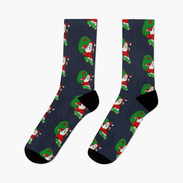 Item preview, Christmas Skateboarding Santa Claus designed and sold by Cat N' Doodles.