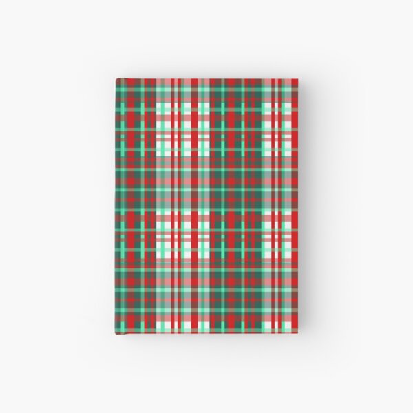 1000 Shades of Candy Cane Tartan | Hardcover Journal