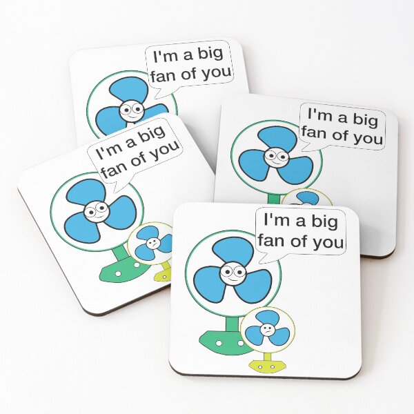 Item preview, "I'm a big fan of you" funny sticker and hoodies designed and sold by Sharath98.