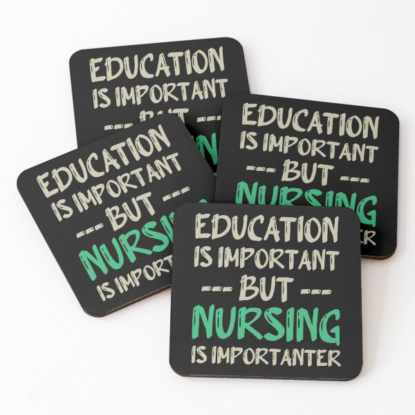 Item preview, Education Is Important But Nursing Is Importanter, Cute Funny Gift For Nurse  designed and sold by awesomedraw.