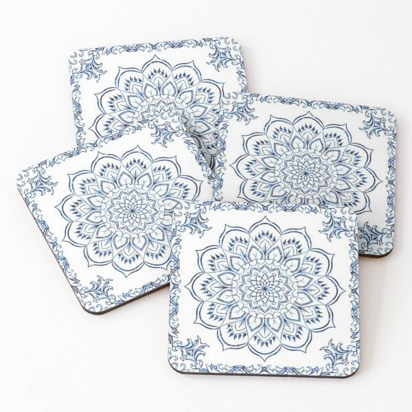 Item preview, Blue Mandela flower designed and sold by justjanetvos.