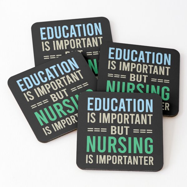 Item preview, Education Is Important But Nursing Is Importanter, Cute Funny Gift For Nurse  designed and sold by awesomedraw.