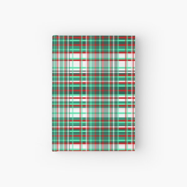 1000 Shades of Peppermint Stick Tartan | Hardcover Journal