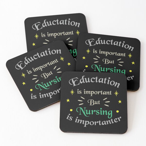Item preview, Education Is Important But Nursing Is Importanter, Cute Funny Gift For Nurse  designed and sold by awesomedraw.