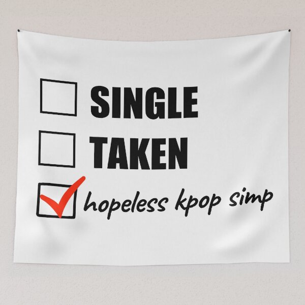 Item preview, Hopeless Kpop Simp designed and sold by BetweenTwoPages.
