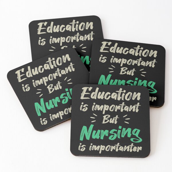 Item preview, Education Is Important But Nursing Is Importanter, Cute Funny Gift For Nurse  designed and sold by awesomedraw.