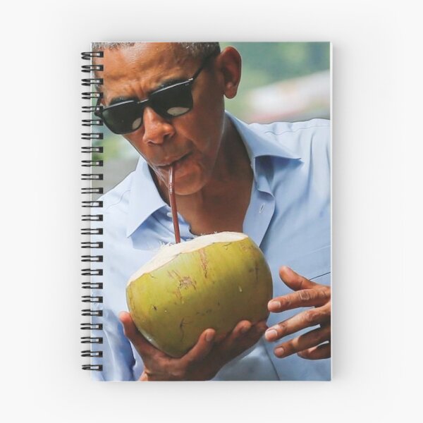 Item preview, Cool President Barack Obama wearing sunglasses and drinking a coconut through a straw designed and sold by MindChirp.