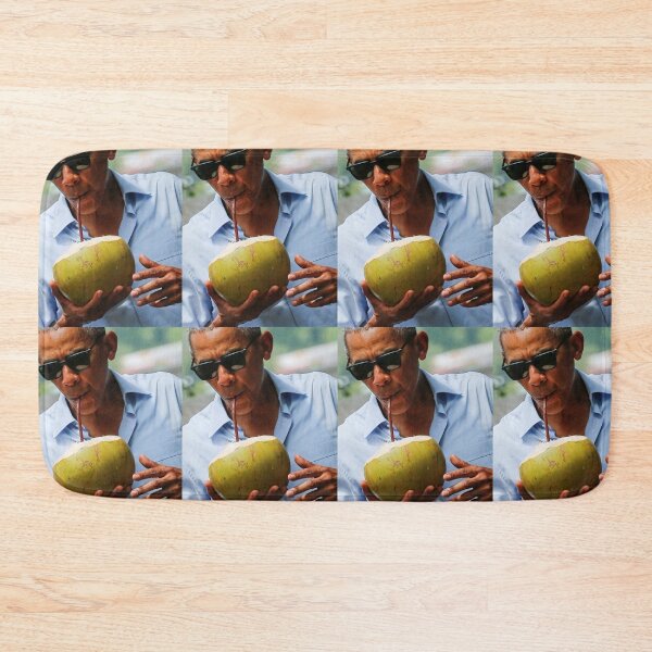 Item preview, Cool President Barack Obama wearing sunglasses and drinking a coconut through a straw designed and sold by MindChirp.