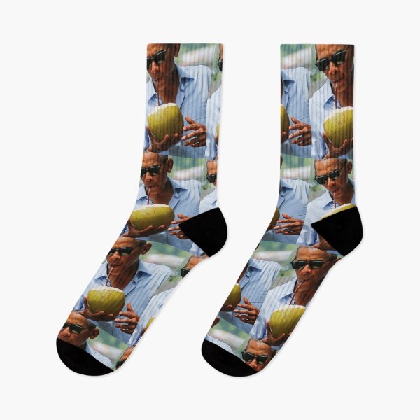 Item preview, Cool President Barack Obama wearing sunglasses and drinking a coconut through a straw designed and sold by MindChirp.