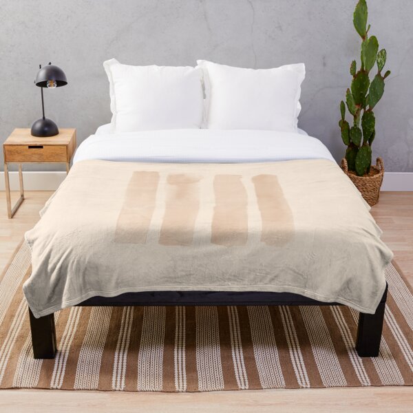Item preview, Tan brushstroke stripes on beige. Abstract watercolor painting in neutral tones. designed and sold by PandaAvenue.