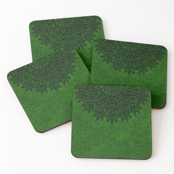 Item preview, Green and Black Filigree Pattern designed and sold by WiccaFairy.