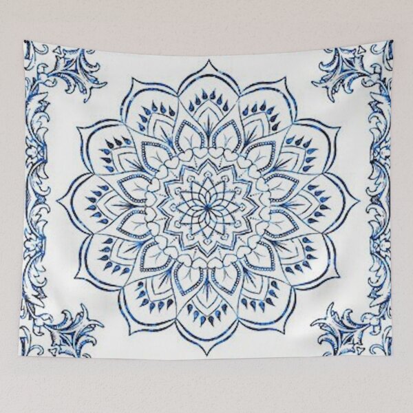 Item preview, Blue Mandela flower designed and sold by justjanetvos.