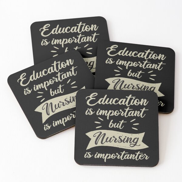 Item preview, Education Is Important But Nursing Is Importanter, Cute Funny Gift For Nurse  designed and sold by awesomedraw.
