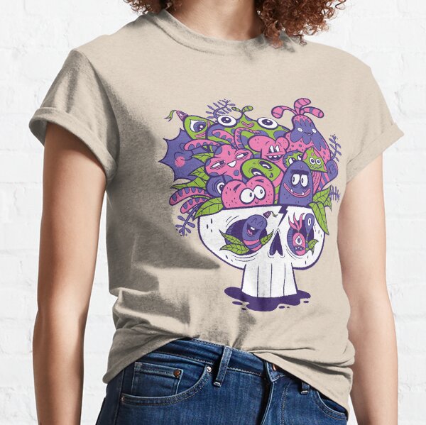 Creature Doodle Skull Classic T-Shirt