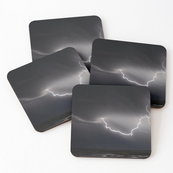 Item preview, Lightning bolt crossing the night over the sea designed and sold by acrazyshaman.