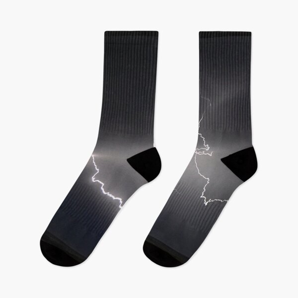 Item preview, Lightning bolt crossing the night over the sea designed and sold by acrazyshaman.