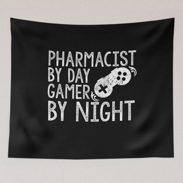 Item preview, Pharmacist By Day Gamer By Night Funny Pharmacist Mom Dad Husband Wife Gifts Pharmacy Students Pharmacist Technician Assistant Birthday Christmas Gift designed and sold by Akmloza.