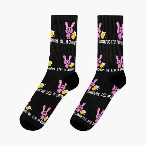 Item preview, Still In Quarantine Pink Rabbit With A Beer designed and sold by Paulina Vanlife.