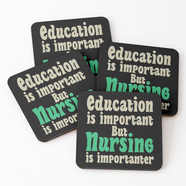 Item preview, Education Is Important But Nursing Is Importanter, Cute Funny Gift For Nurse  designed and sold by awesomedraw.