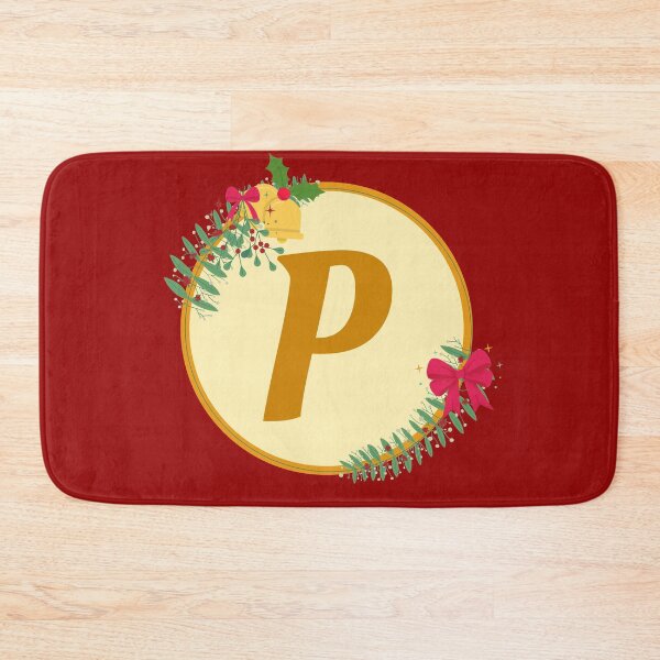 Item preview, Christmas initial Monogram letter P designed and sold by crikz.