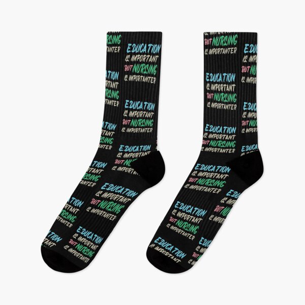 Item preview, Education Is Important But Nursing Is Importanter, Cute Funny Gift For Nurse  designed and sold by awesomedraw.