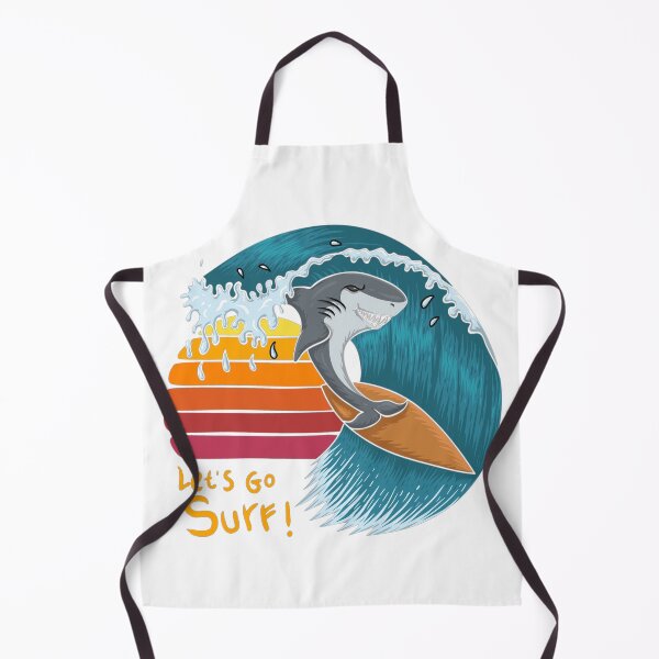 Item preview, shark surfing in the sunset shirt designed and sold by redaaid.