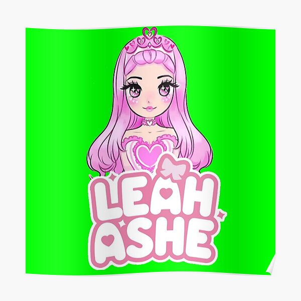 Leah Ashe Roblox Posters Redbubble - aesthetic roblox character green screen