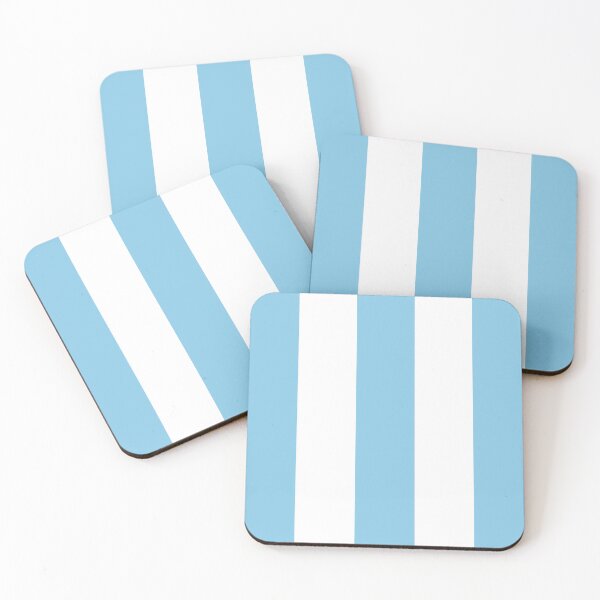 Item preview, Large BABY BLUE and WHITE Vertical STRIPES designed and sold by RachelMacht.