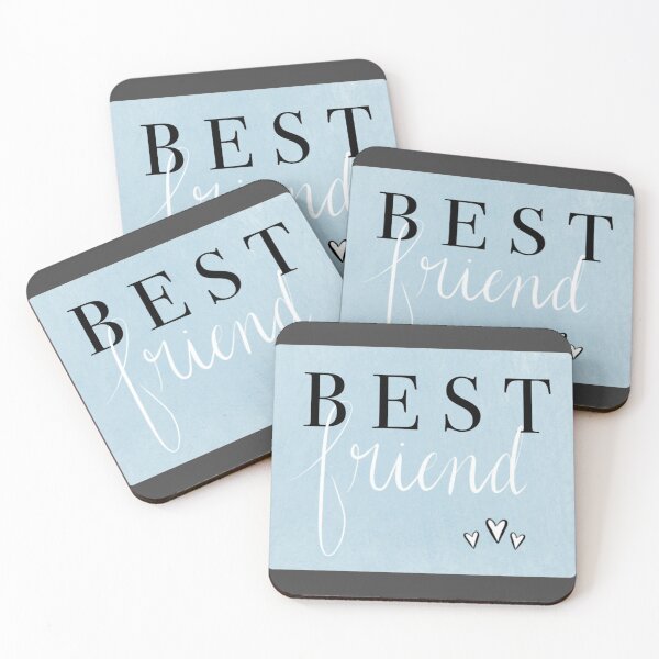 Item preview, Best Friends Love - Blue and White designed and sold by annedesignco.