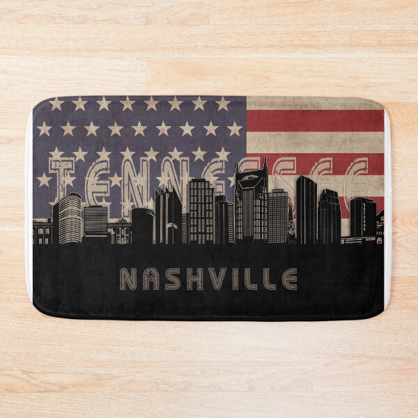Item preview, nashville skyline flag designed and sold by BekimART2.
