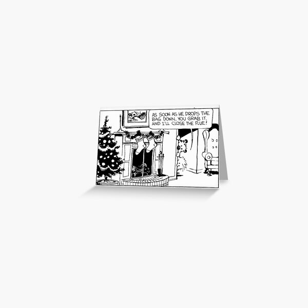 Artikel-Vorschau von Calvin und Hobbes warten auf den Weihnachtsmann, designt und verkauft von Darcy777.