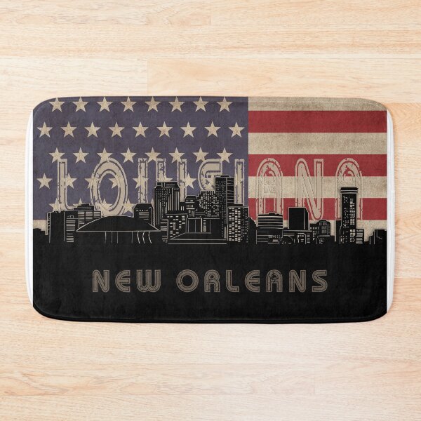 Item preview, new orleans skyline flag designed and sold by BekimART2.