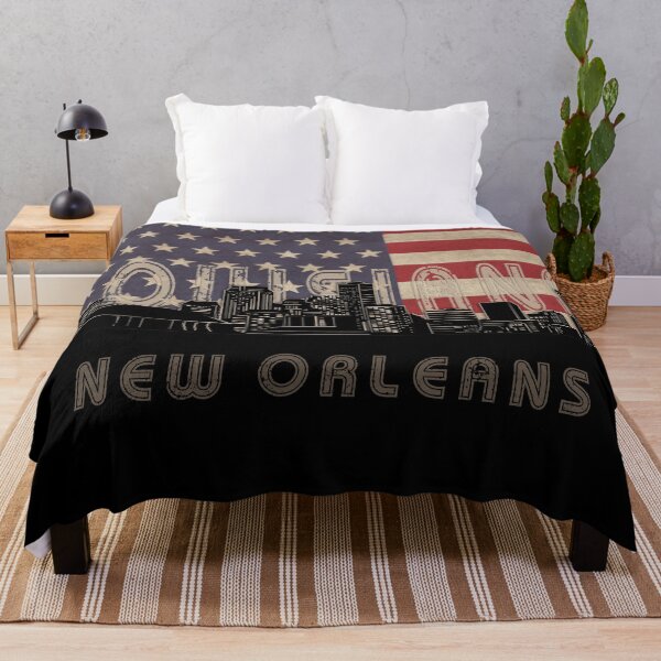 Item preview, new orleans skyline flag designed and sold by BekimART2.