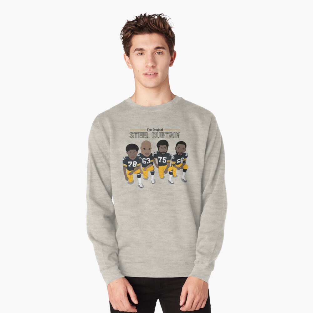 Pittsburgh Steelers Black STEEL CURTAIN Pullover Sweatshirt