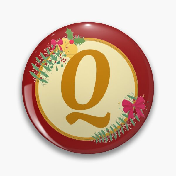 Item preview, Christmas initial Monogram letter Q designed and sold by crikz.