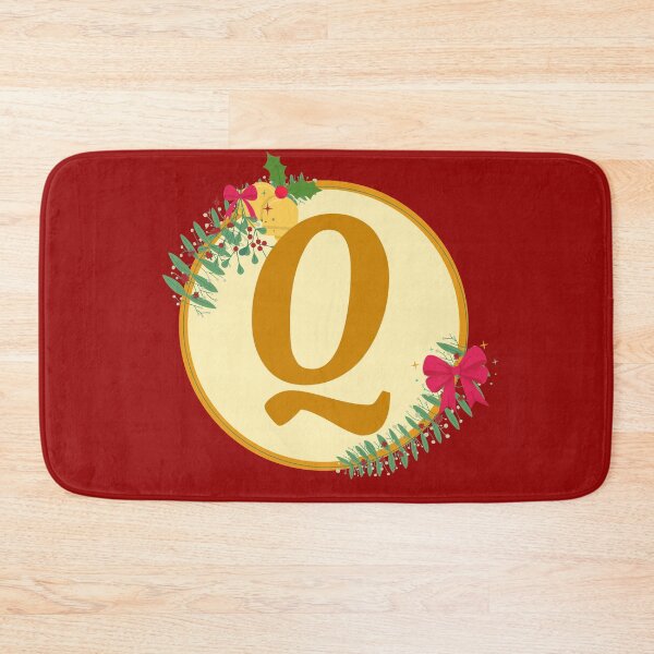 Item preview, Christmas initial Monogram letter Q designed and sold by crikz.