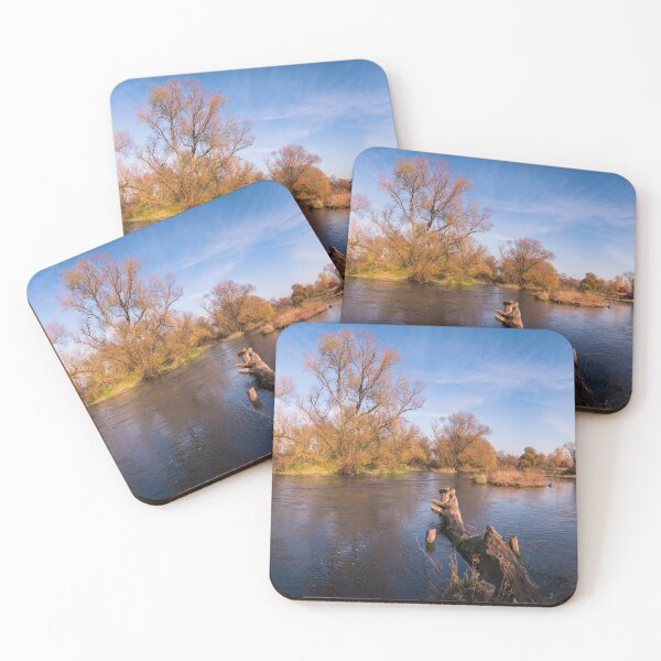 Item preview, Panoramic view of Main river on autumn day designed and sold by raphotography88.
