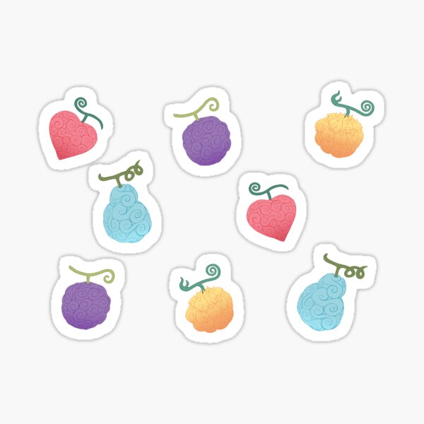 Devil Fruit Stickers Redbubble