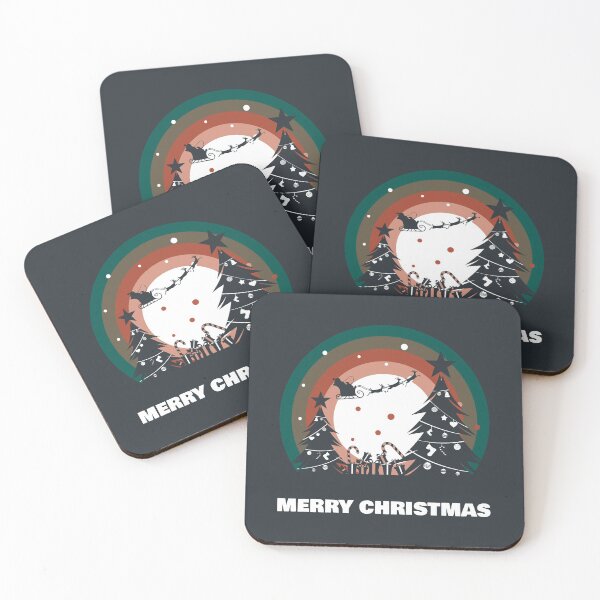 Item preview, Winter Retro Santas Sleigh, Reindeer in Moon, Christmas Gift designed and sold by NoMatterLab.