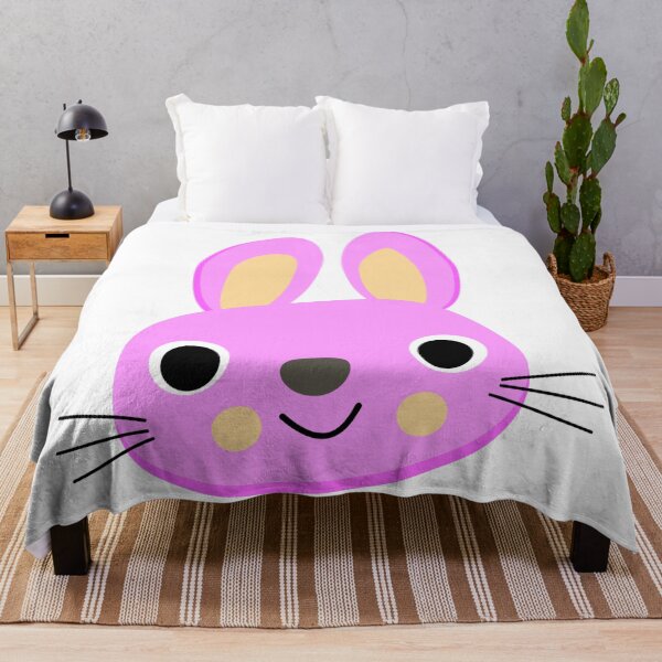 Item preview, Pink smilly rabbit art designed and sold by Rajzone.