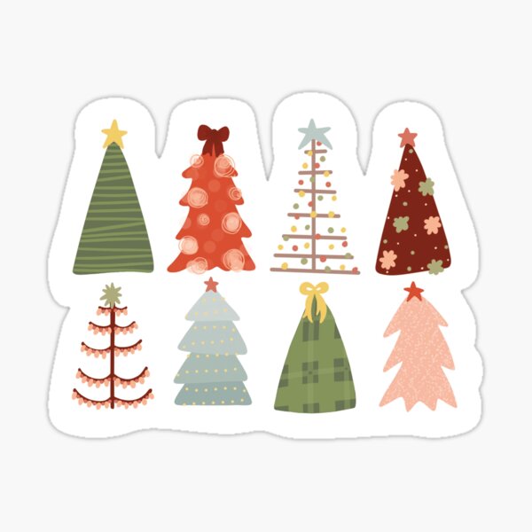 O Christmas Tree Glossy Sticker