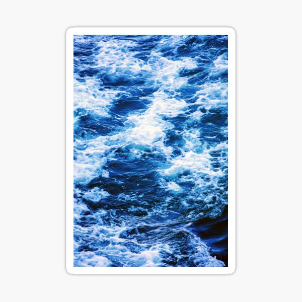 Blue Ocean Waves Sticker