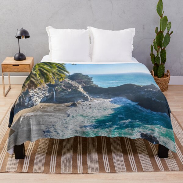 Item preview, Palm Tree By the Side of Blue and Rocky Ocean Shore designed and sold by 30-Merch.