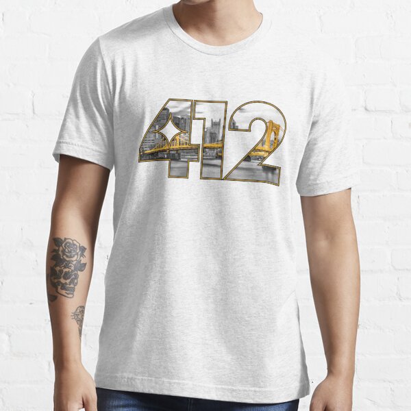 Pollia Design 412 Pittsburgh Map T-Shirt