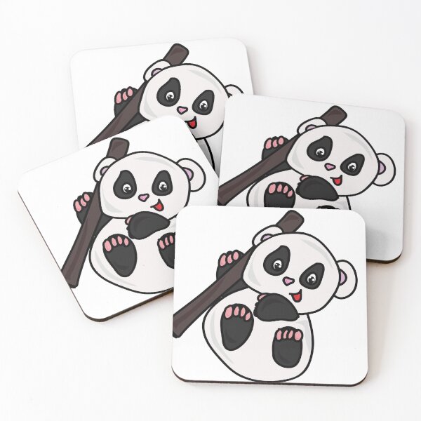 Item preview, Cute panda baby hanging on a branch designed and sold by Rajzone.