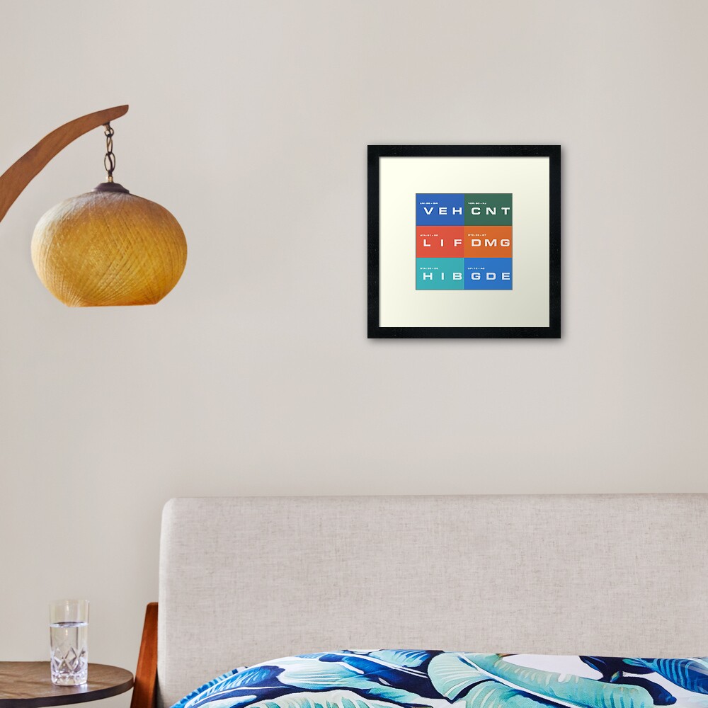 2001 A Space Odyssey - HAL 900 Systems Collection Framed Art Print