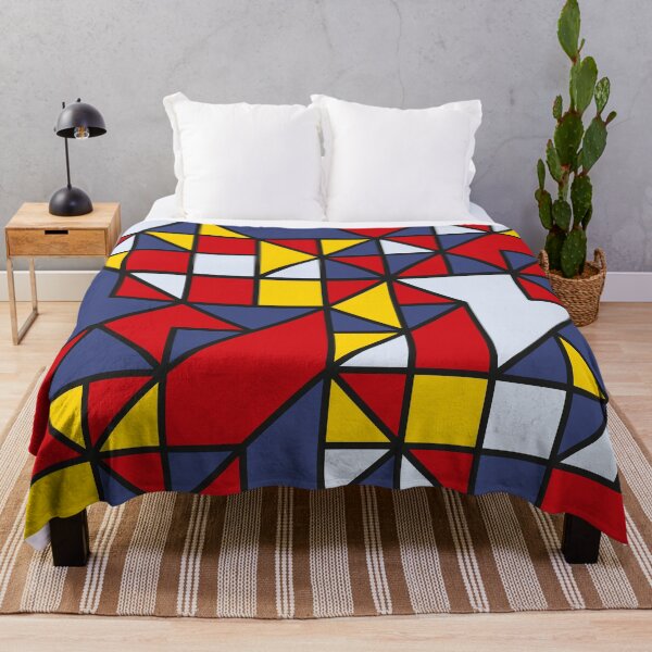 Artikelvorschau, Abstract multicolor pattern in black, white, red, blue and yellow entworfen und verkauft von acidmit.