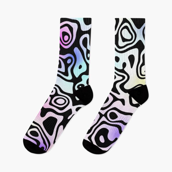 Item preview, Psychedelic colors cartoon colorama collection designed and sold by Joie-et-Poesie.
